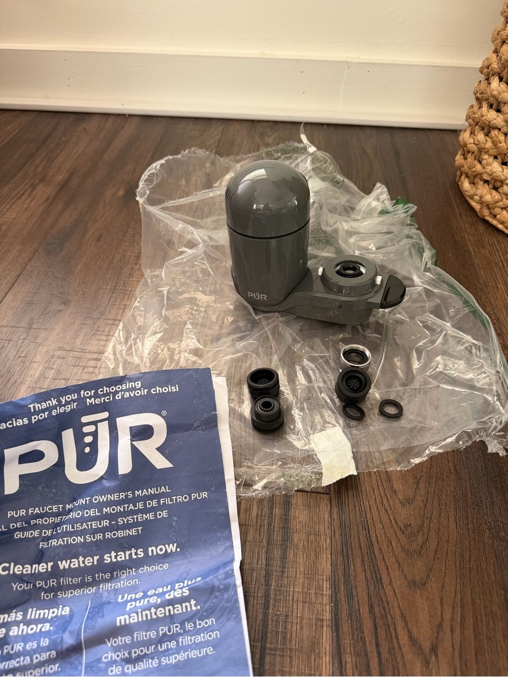 PUR Plus Faucet-Mount Water Filtration System FM2500V 1 Filter Grey 100-Gallon